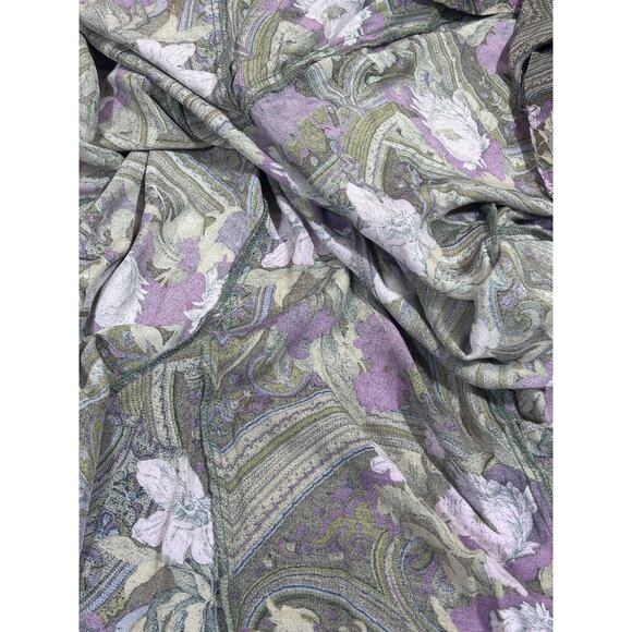 VTG Michelle Stuart Dolman Sleeve Floral Dress 8 100% Rayon Cottage Retro Boho - Picture 8 of 9